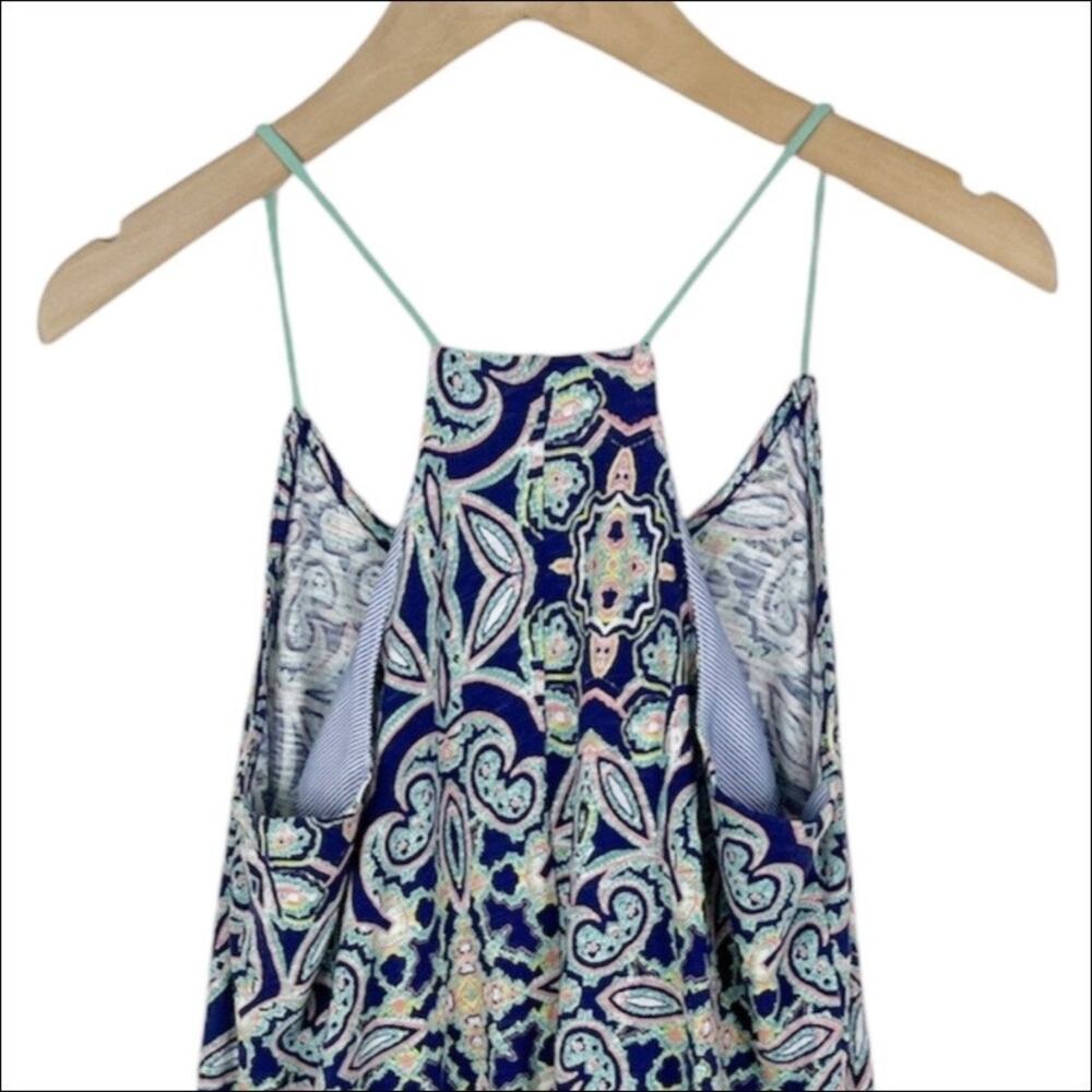 Anthropologie Meadow Rue Nuria Paisley Print Swing Tank Top Size XS Blue - Picture 6 of 10